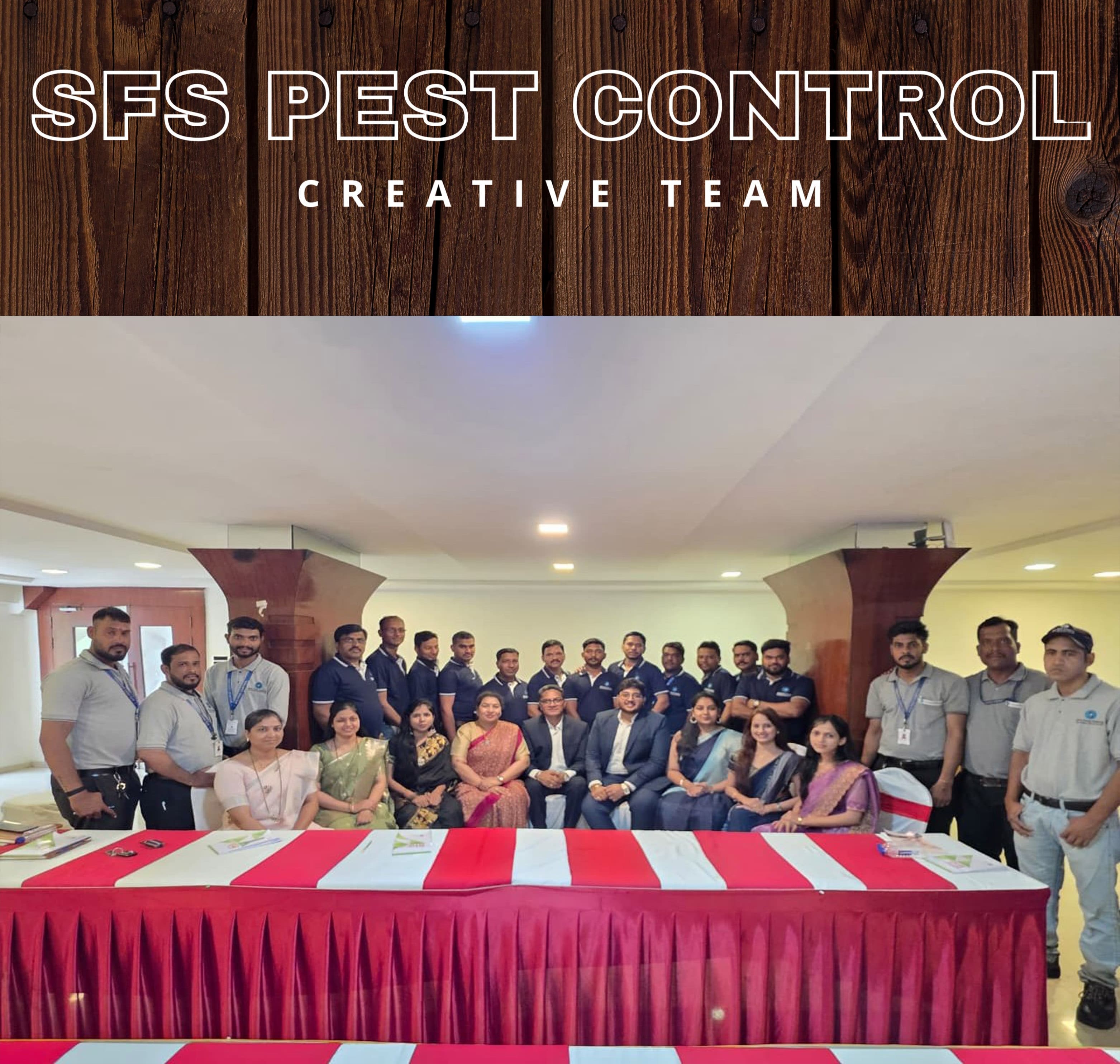 SFS Pest Control team members during a professional facility management event